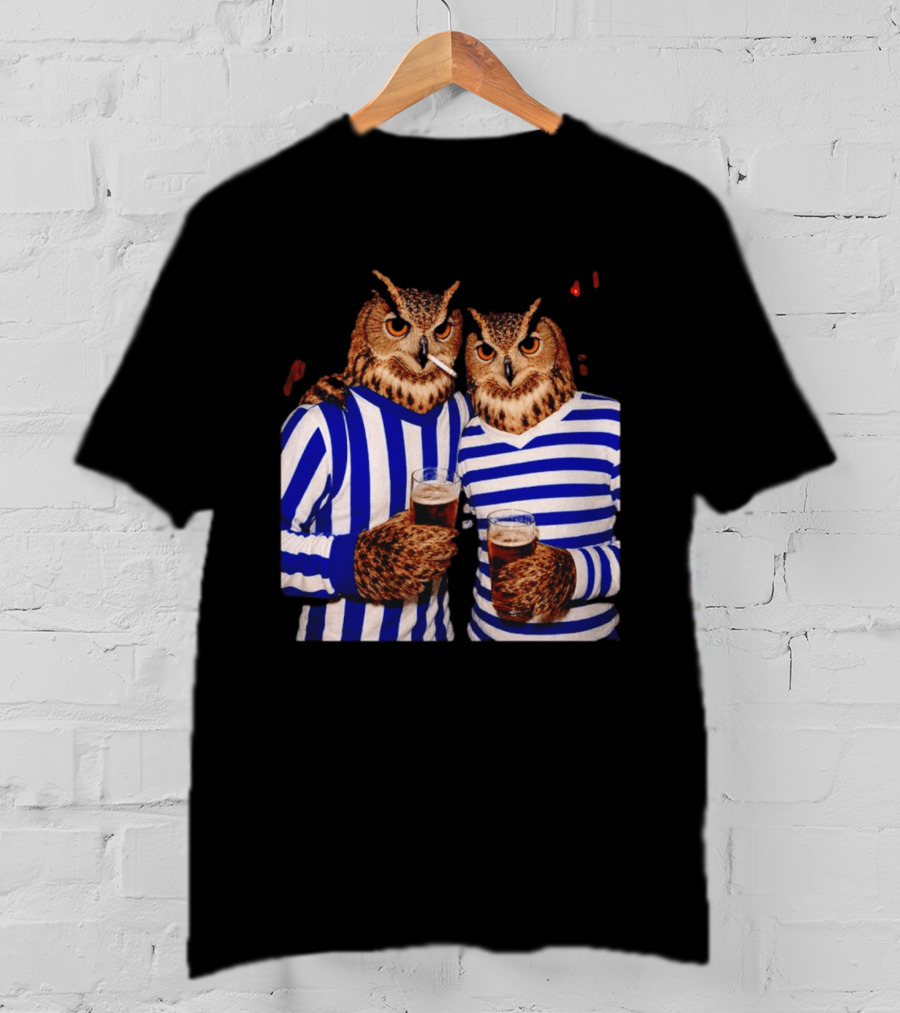 The Owls Night Out Classic Football Smoking Beer Party T-Shirt