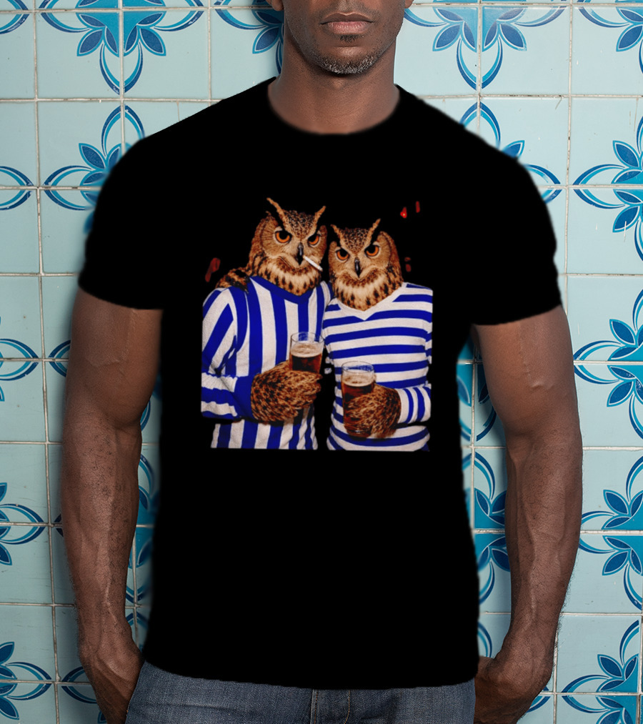 The Owls Night Out Classic Football Smoking Beer Party T-Shirt
