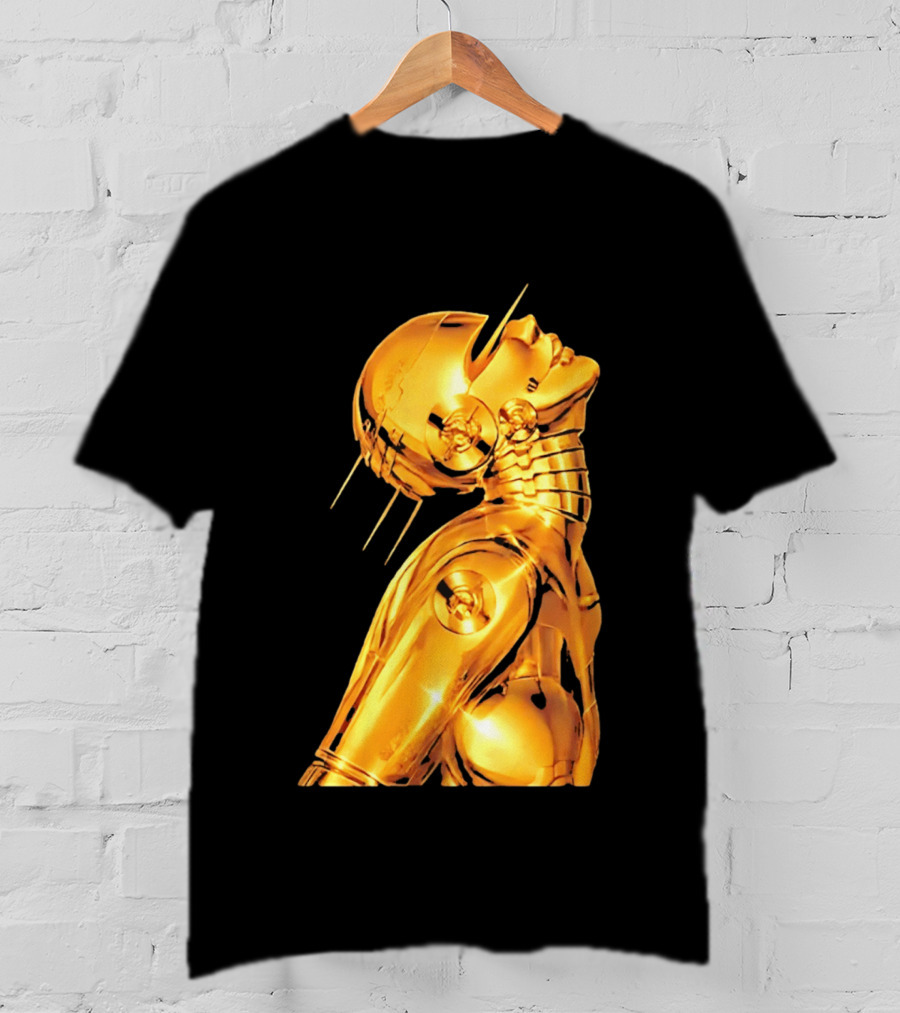 The Weeknd Echoes Of Silence Golden Futuristic Robot T-Shirt