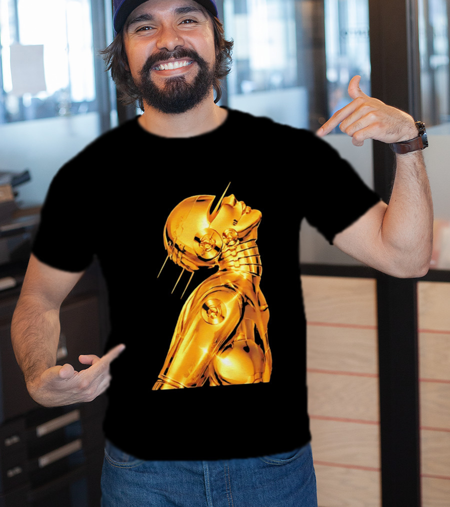 The Weeknd Echoes Of Silence Golden Futuristic Robot T-Shirt