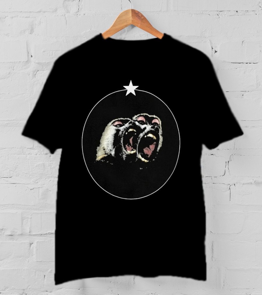 Vernon SEVENTEEN Givenchy Monkey Graphic With Star T-Shirt