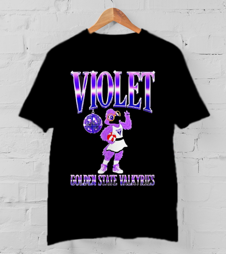 Violet Disco Golden State Valkyries Volleyball T-Shirt