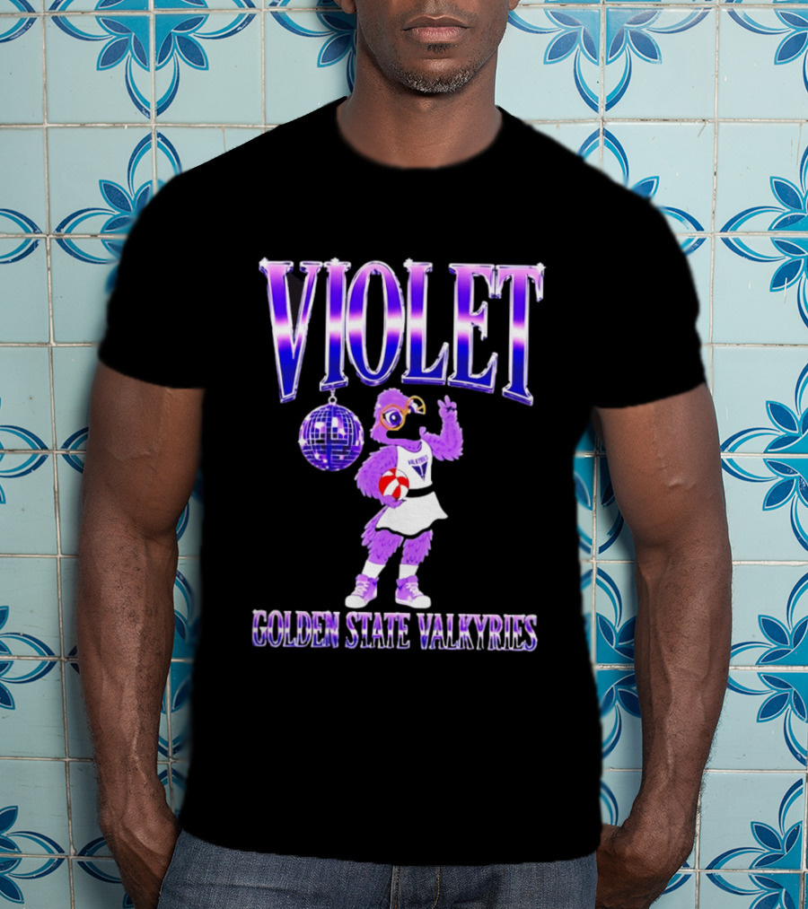 Violet Disco Golden State Valkyries Volleyball T-Shirt