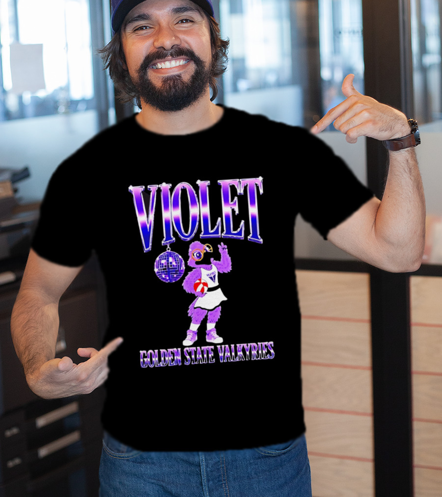 Violet Disco Golden State Valkyries Volleyball T-Shirt