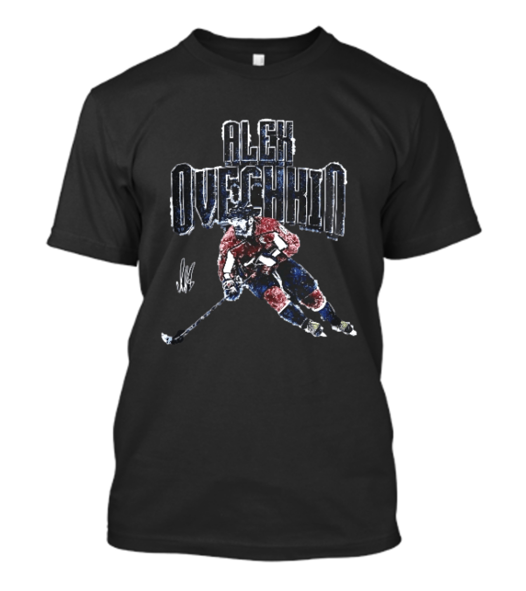 Washington Capitals NHL Alex Ovechkin Ice Hockey Player Skating Stick T-Shirt