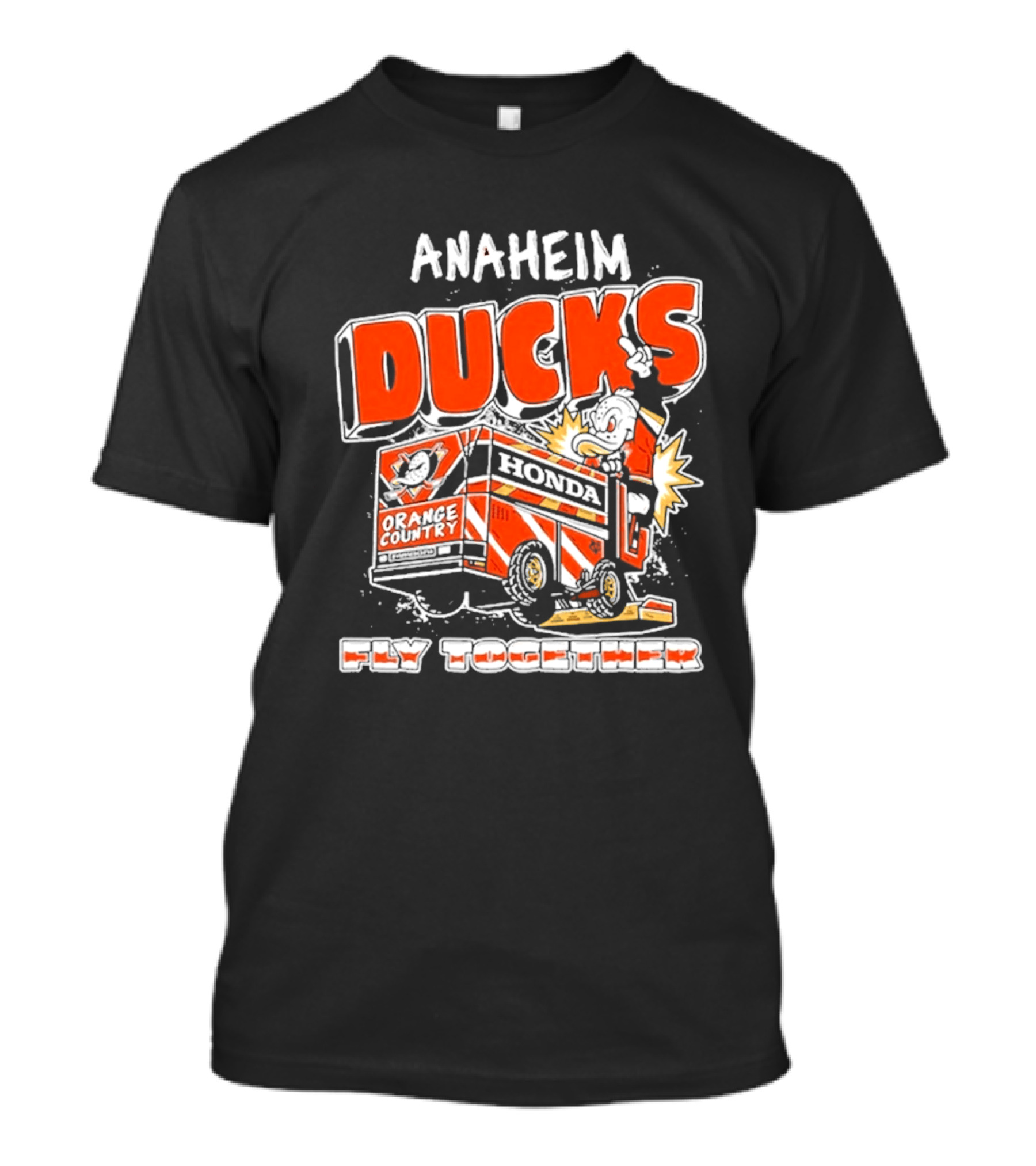 Anaheim Ducks Orange County Honda Fly Together T-Shirt