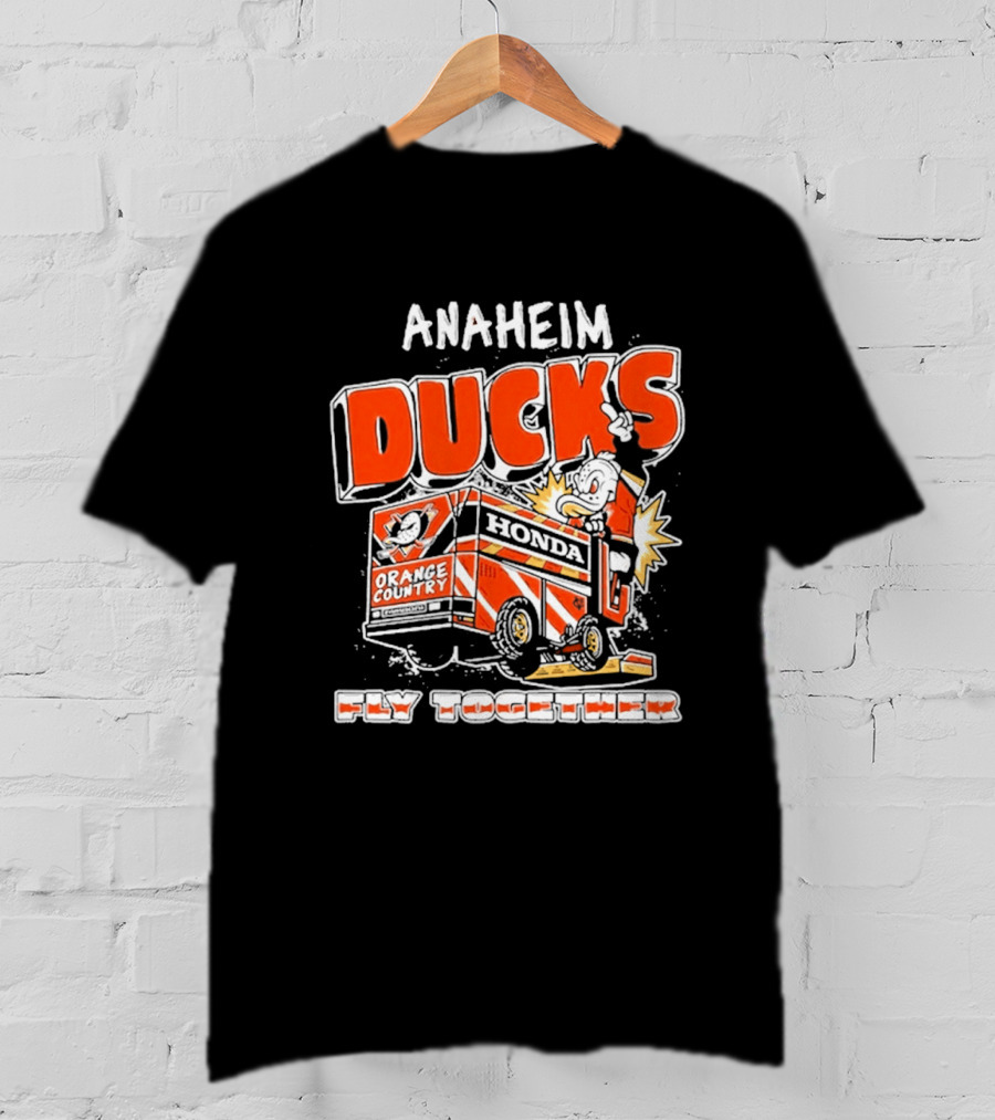 Anaheim Ducks Orange County Honda Fly Together T-Shirt