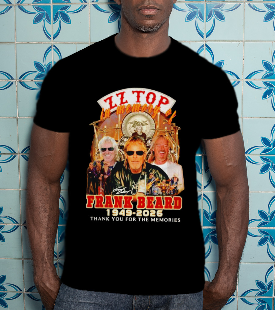 ZZ Top Frank Beard 1949 2026 In Memory Thank You For The Memories T-Shirt