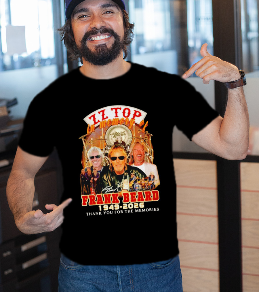 ZZ Top Frank Beard 1949 2026 In Memory Thank You For The Memories T-Shirt