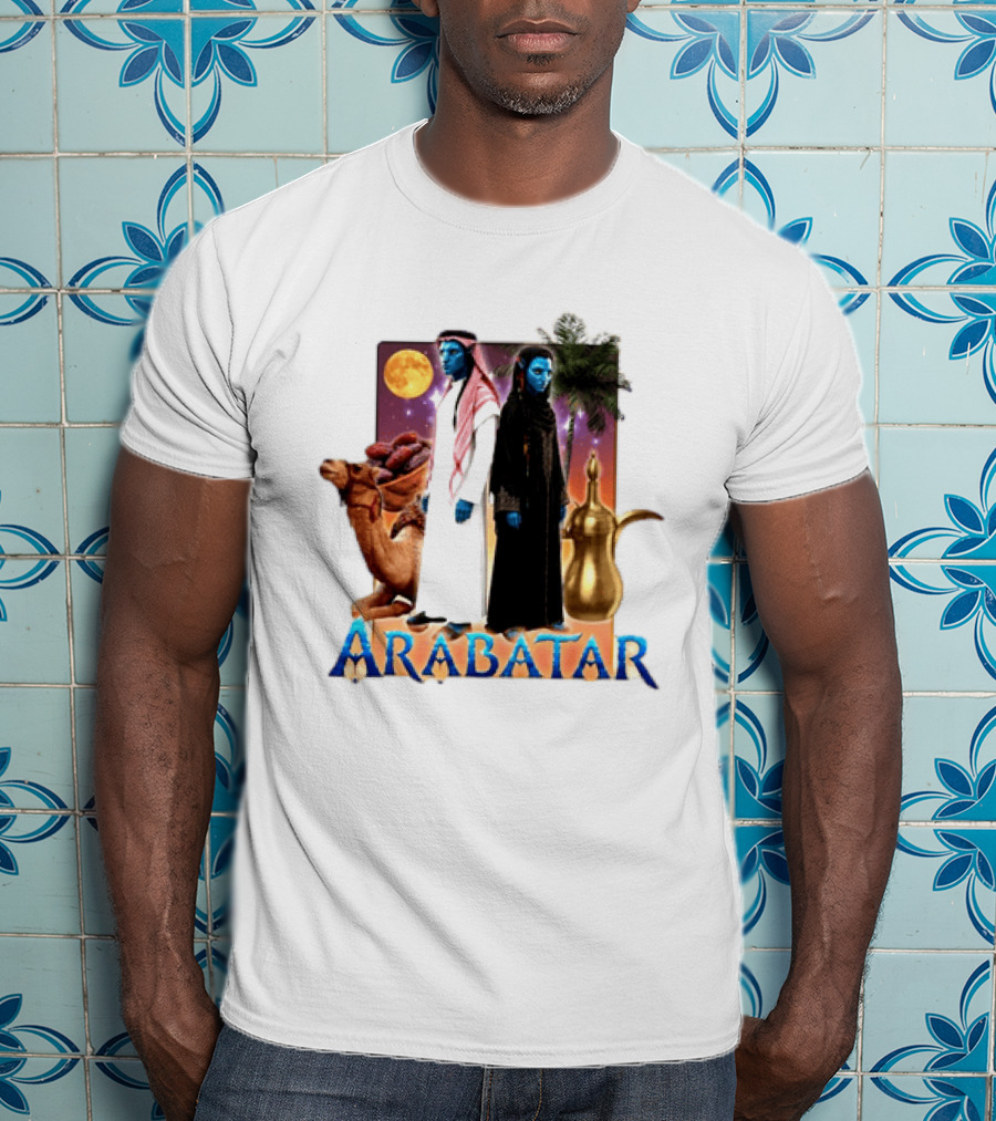 ARABATAR Fantasy Characters With Camel Dates Kettle Palm Moon T-Shirt