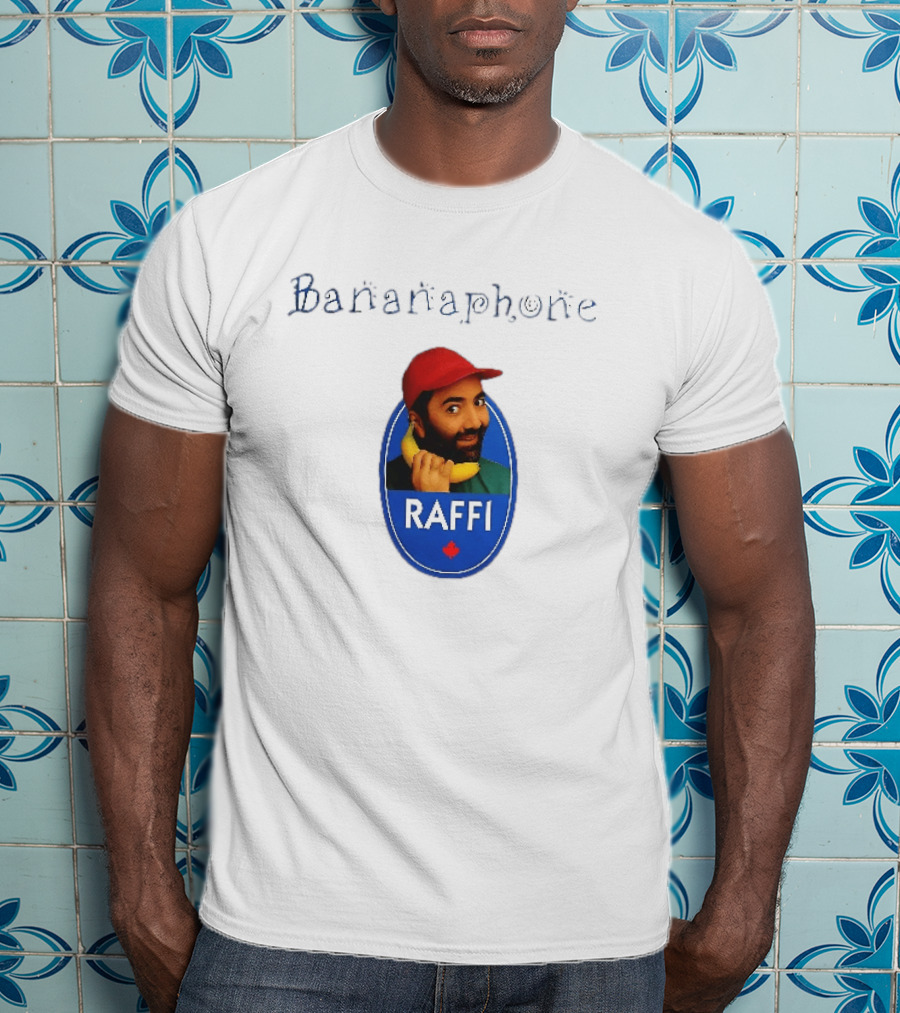Bananaphone Raffi Bearded Man With Yellow Banana And Red Cap T-Shirt