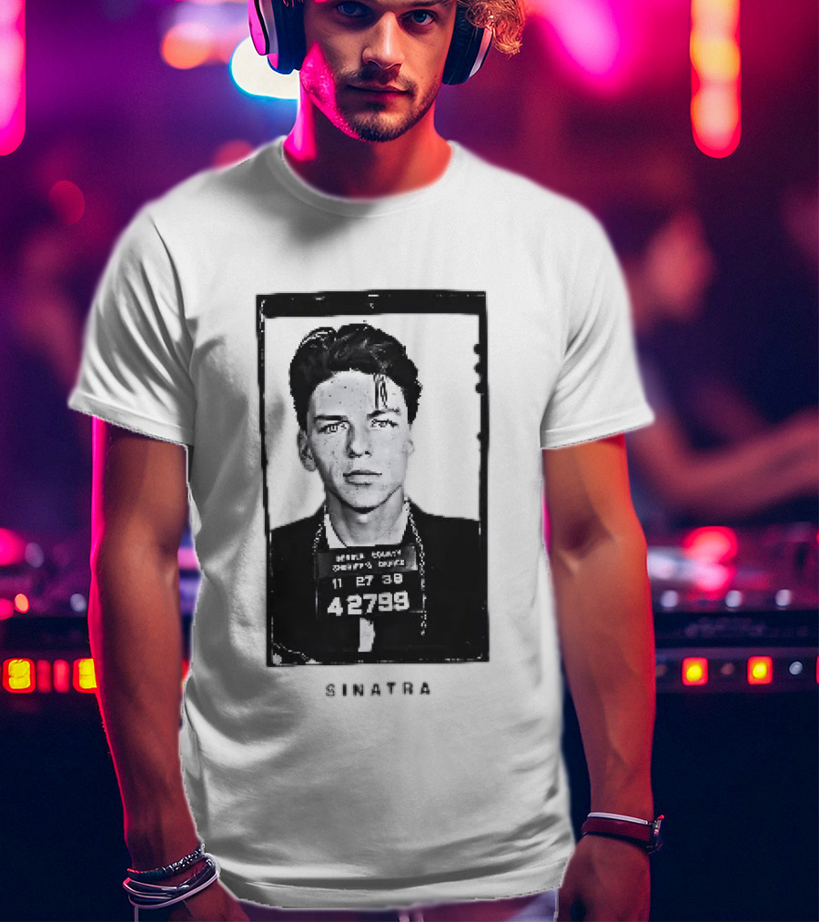 Bergen County Sheriffs Office 11 27 38 42799 Sinatra Shot T-Shirt