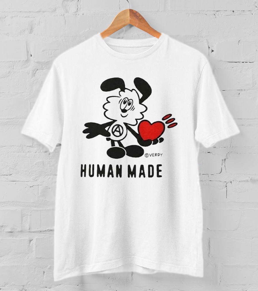 HUMAN MADE X VERDY BTS JHope Heart Character In Toronto T-Shirt