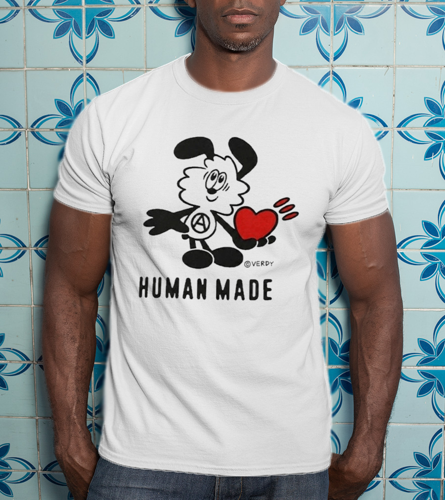 HUMAN MADE X VERDY BTS JHope Heart Character In Toronto T-Shirt