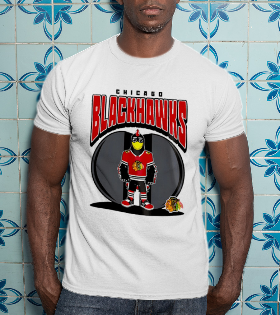 Chicago Blackhawks Mania NHL 2026 Mascot Hockey Fan Gear T-Shirt