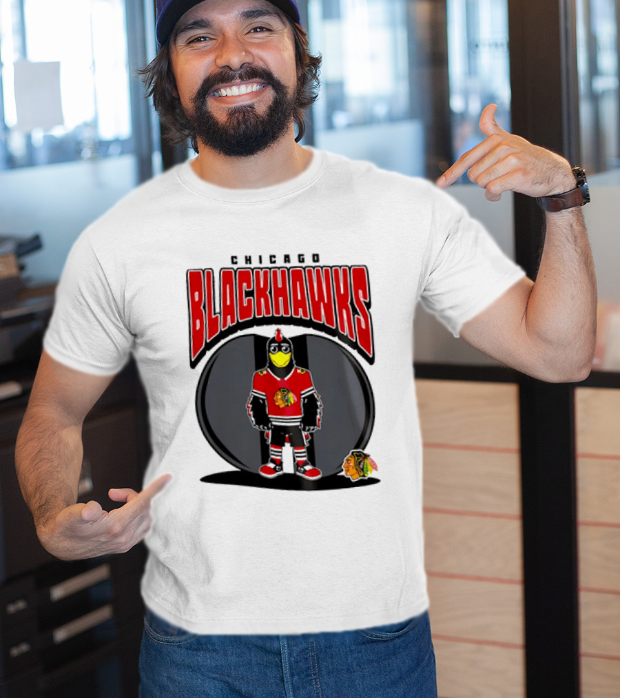 Chicago Blackhawks Mania NHL 2026 Mascot Hockey Fan Gear T-Shirt