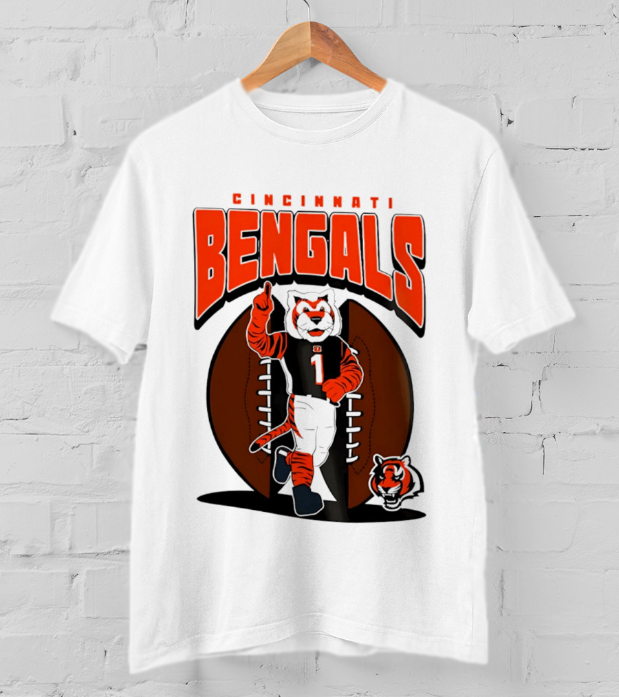 Cincinnati Bengals Tiger Mascot Football Fan Mania 2026 T-Shirt
