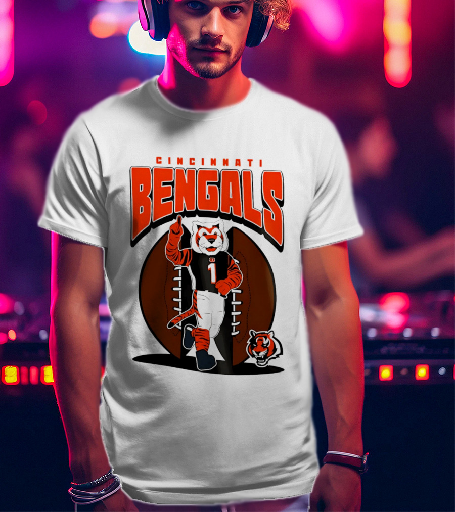 Cincinnati Bengals Tiger Mascot Football Fan Mania 2026 T-Shirt
