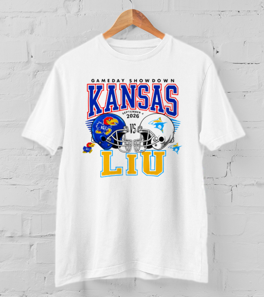 Kansas Vs LIU Gameday Showdown September 2026 T-Shirt