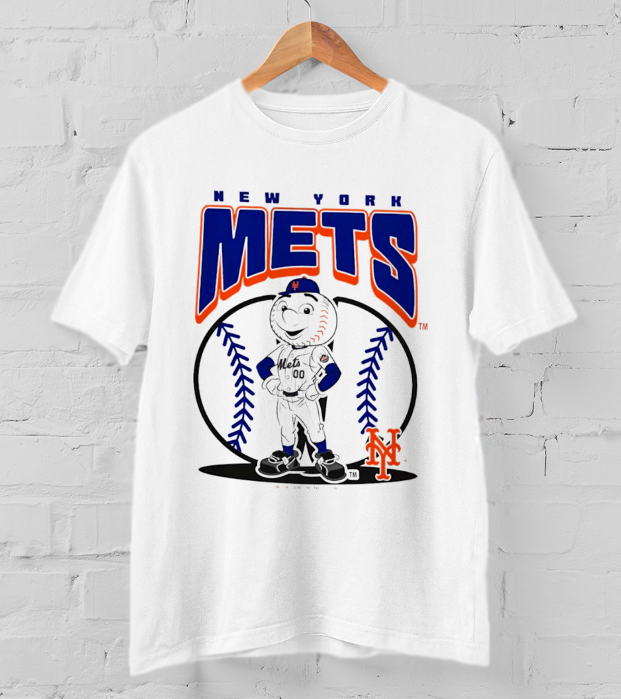 New York Mets Mr. Met Baseball 2026 Mania MLB Team Spirit T-Shirt