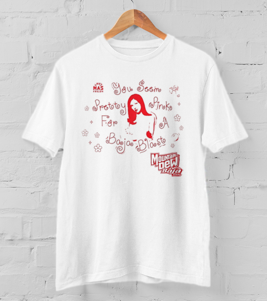 Olivia Rodrigo Taco Bell Pretty In Pink For A Baja Blast T-Shirt