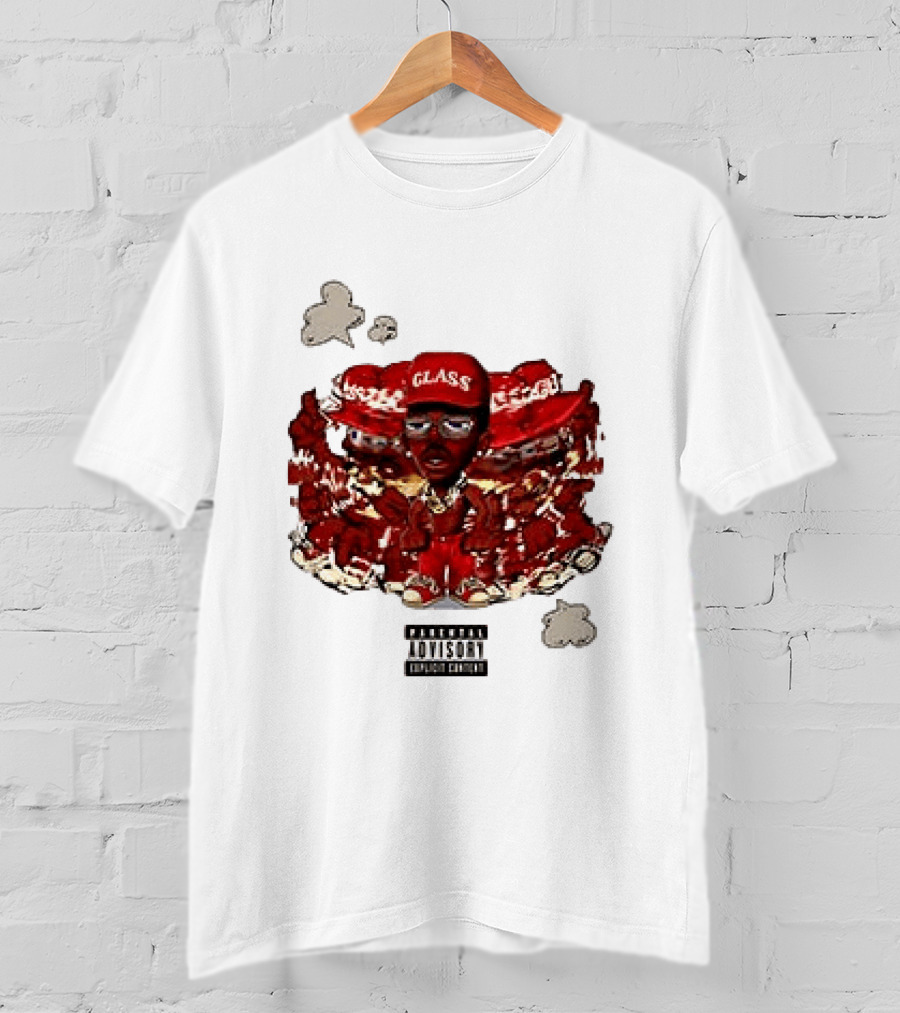 Parental Advisory Explicit Content Tyler The Creator Glass Red Hat T-Shirt