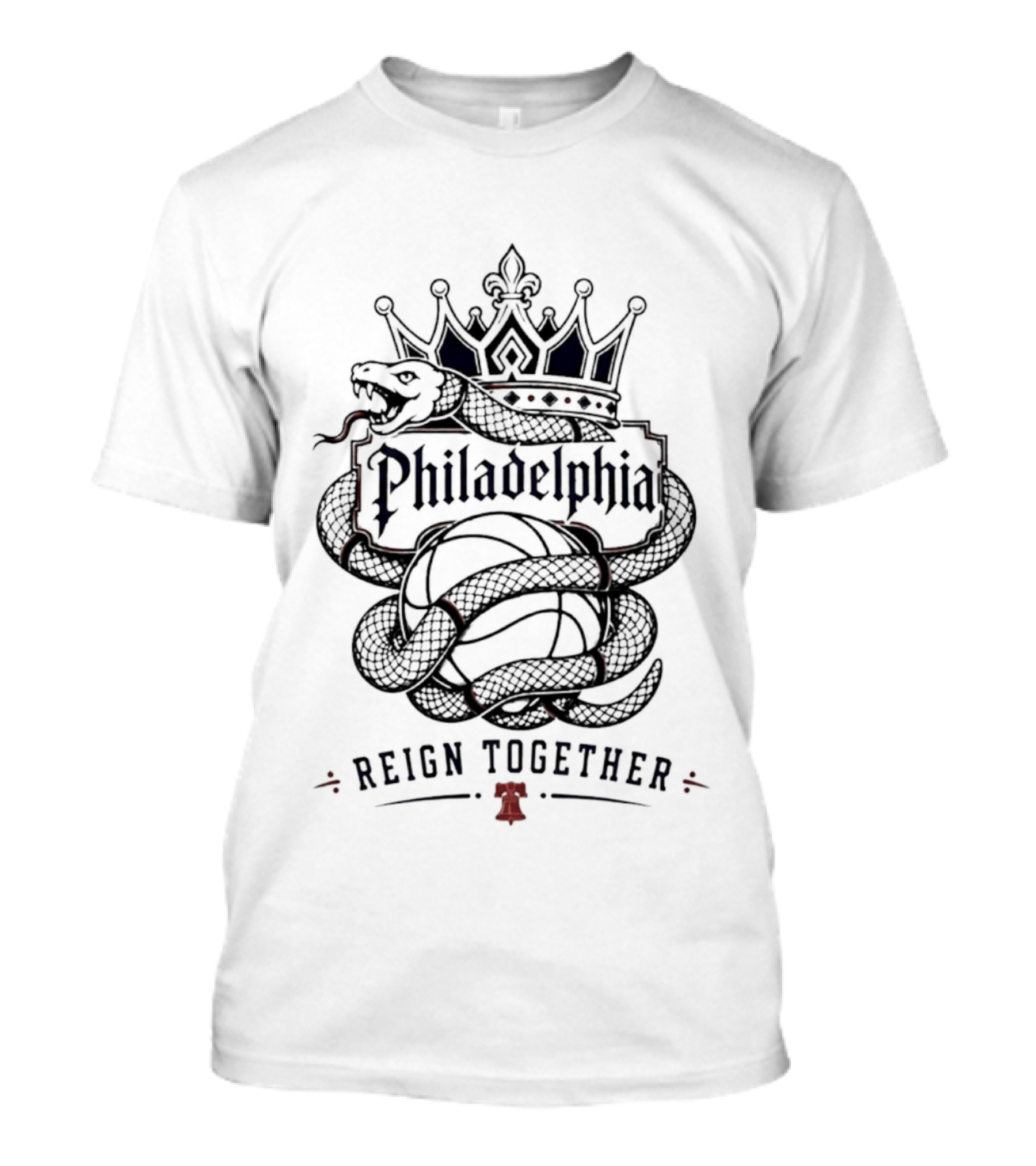 Philadelphia Crown Snake Basketball Reign Together T-Shirt
