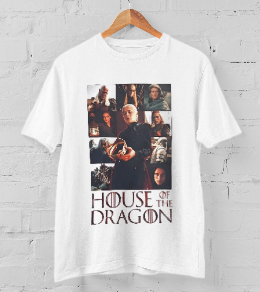 House Of The Dragon Rhaenyra Targaryen Characters Collage T-Shirt