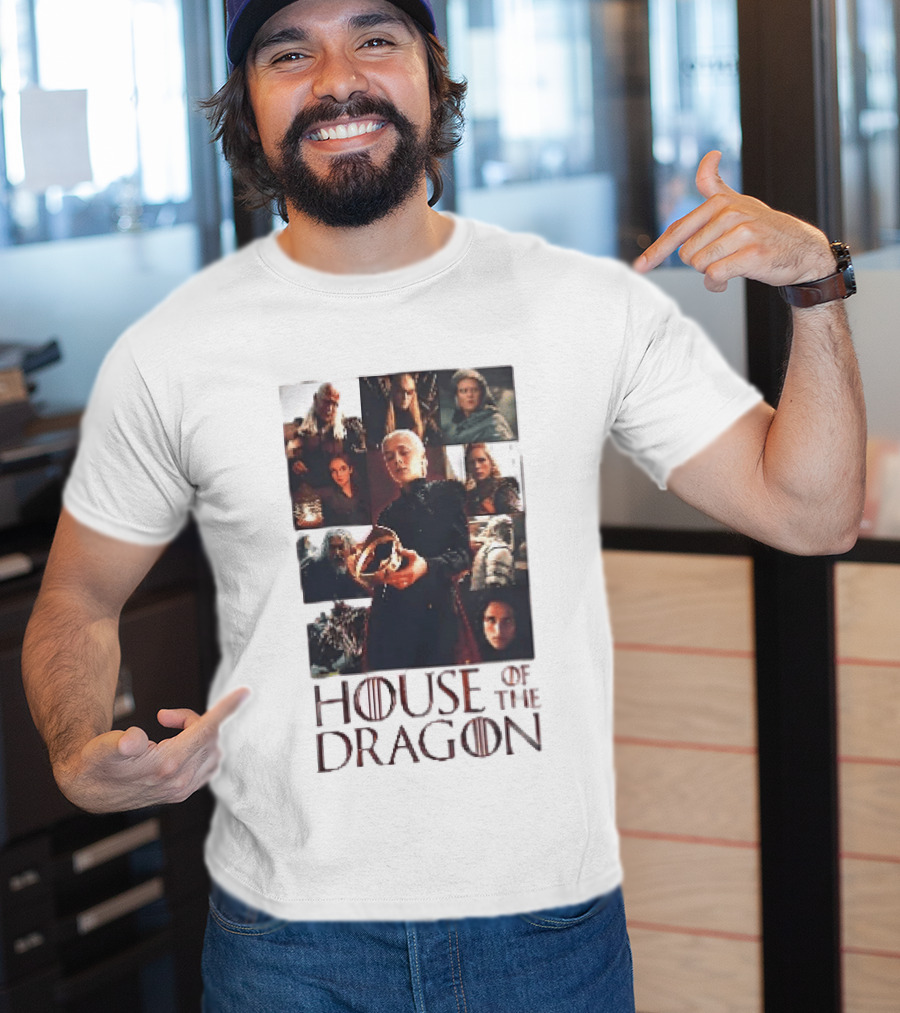 House Of The Dragon Rhaenyra Targaryen Characters Collage T-Shirt