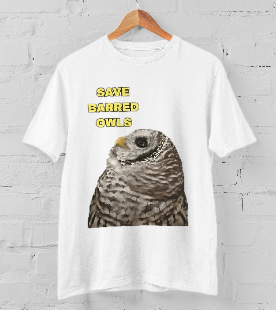 Save Barred Owls Barred Owl Conservation Appeal T-Shirt