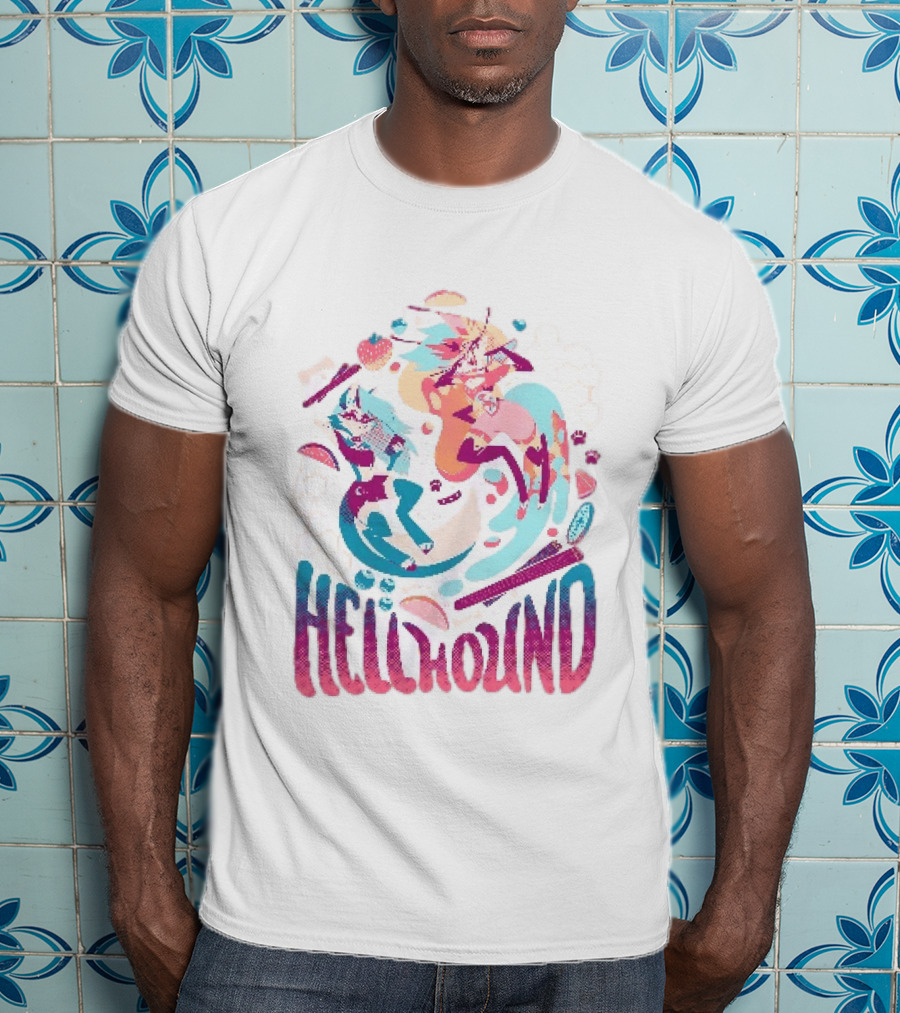 Spindlehorse Hellhound Colorful Dynamic Characters T-Shirt