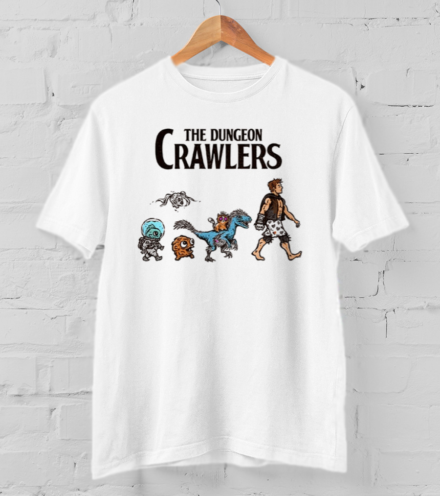 The Dungeon Crawlers Characters Abbey Road Crossing Fantasy Mashup T-Shirt