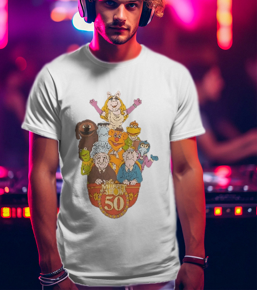 The Muppet Show Anniversary 50 Iconic Characters Celebration T-Shirt