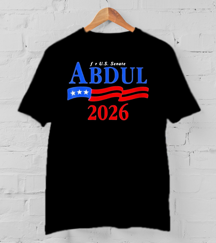 ABDUL 2026 US Senate Campaign Vintage Patriotic Stars And Stripes T-Shirt