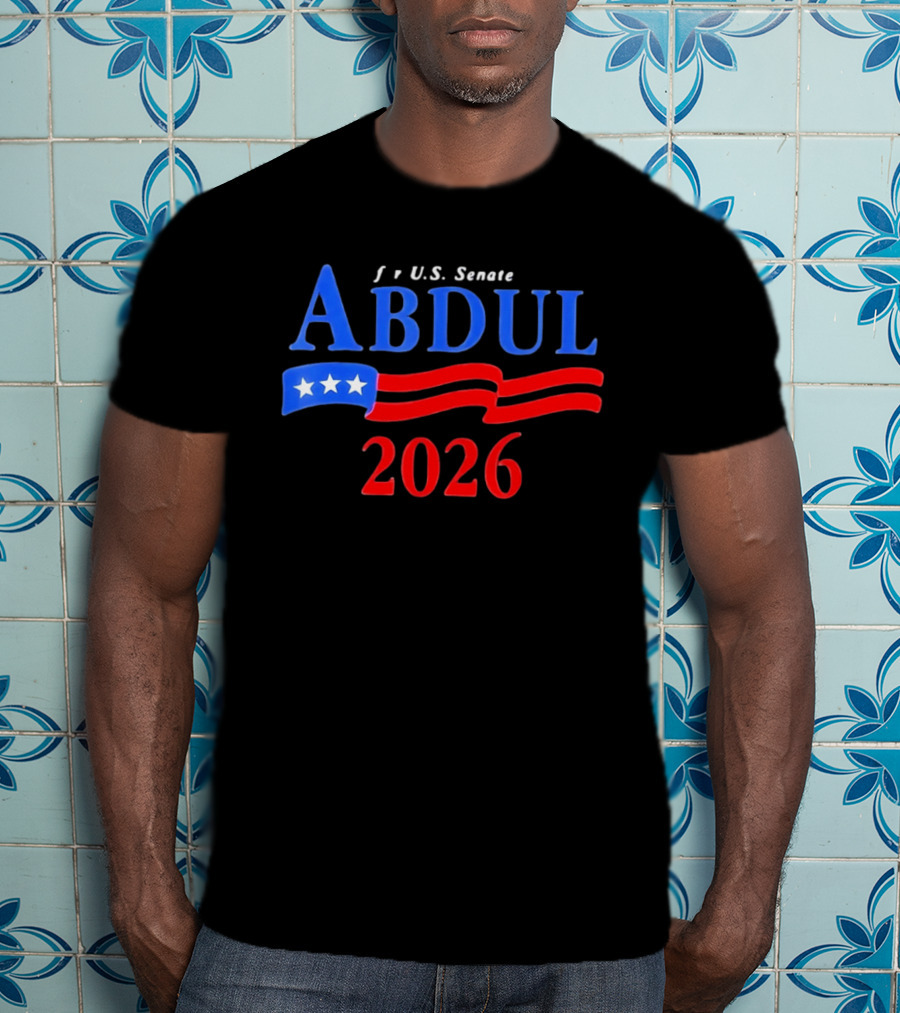 ABDUL 2026 US Senate Campaign Vintage Patriotic Stars And Stripes T-Shirt