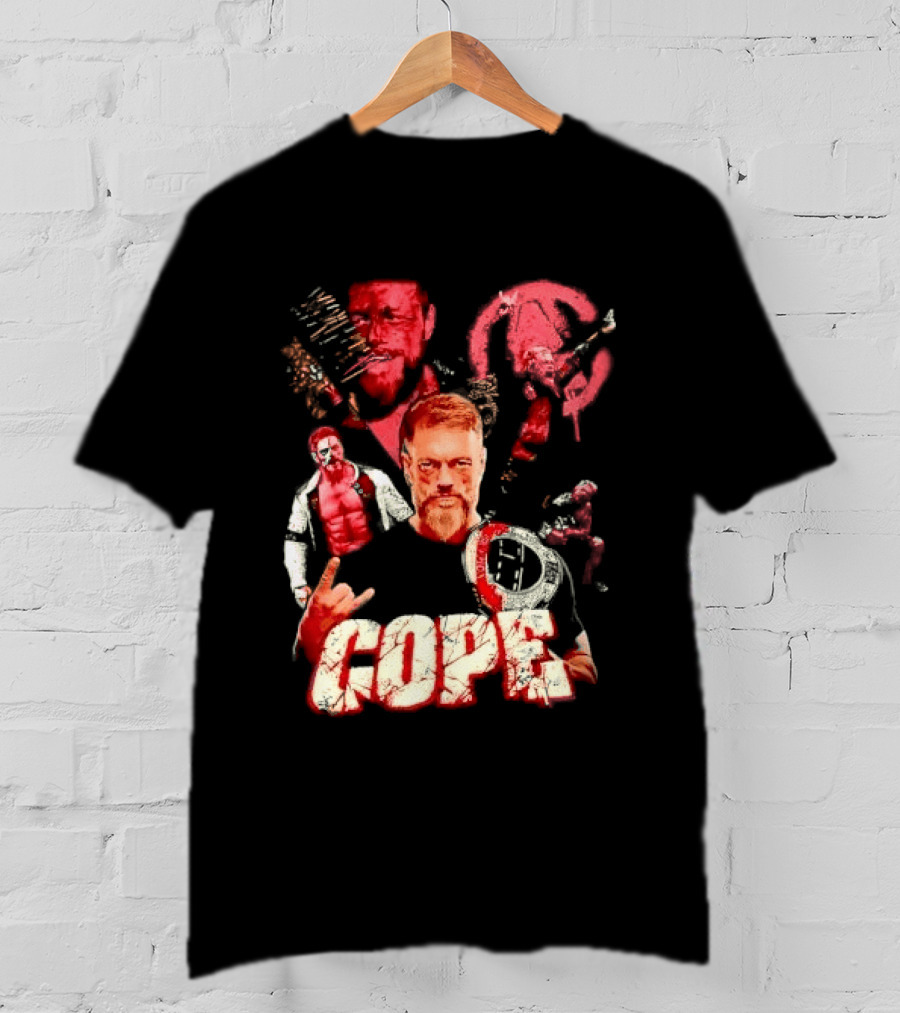 Adam Copeland Wrestling Pose Cope AEW Iconic Red T-Shirt