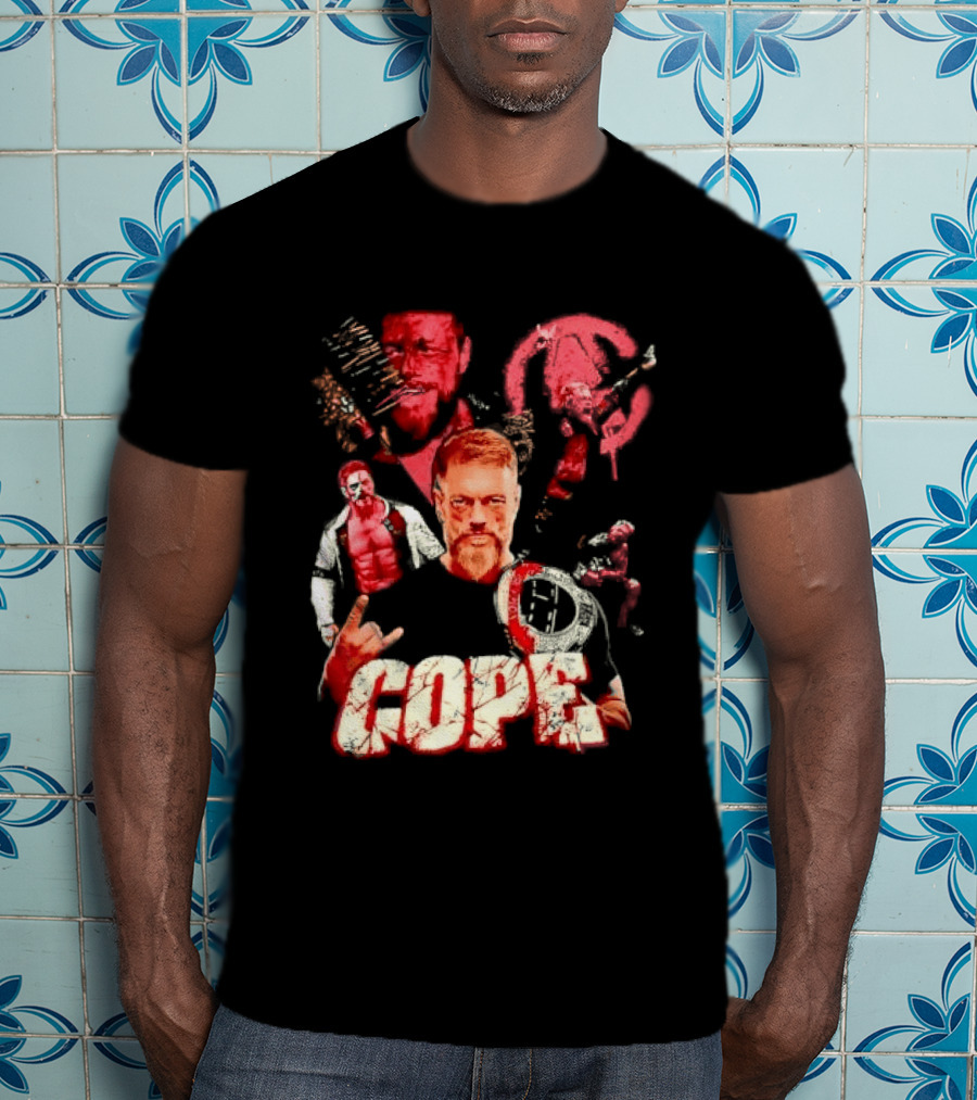 Adam Copeland Wrestling Pose Cope AEW Iconic Red T-Shirt