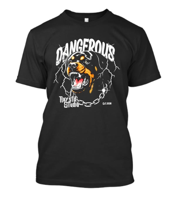 Dangerous Rottweiler Ray Etl Studio Est 2026 T-Shirt