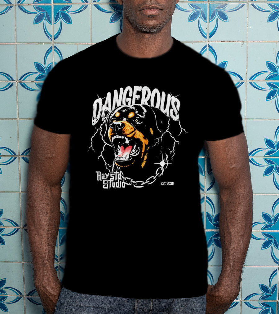 Dangerous Rottweiler Ray Etl Studio Est 2026 T-Shirt