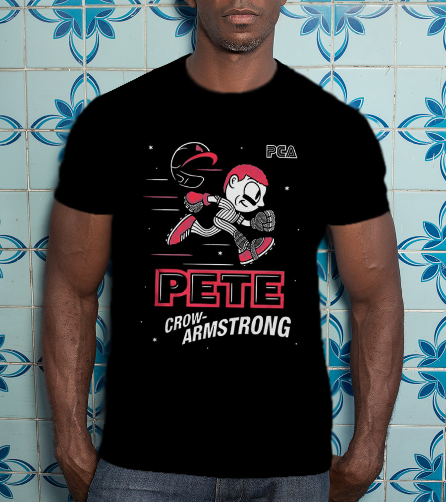 PCA Pete Crow Armstrong Super Speed Video Game Numbers T-Shirt