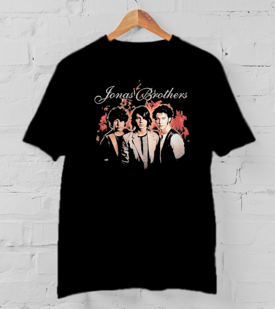 Jonas Brothers Burning Up All Over Again Tour 2026 Throwback Photo T-Shirt