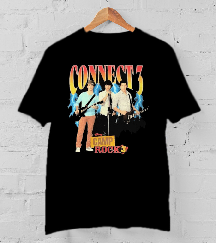 Disney Camp Rock 3 Connect 3 Band Jonas Brothers T-Shirt