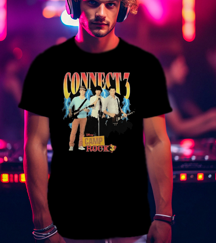 Disney Camp Rock 3 Connect 3 Band Jonas Brothers T-Shirt