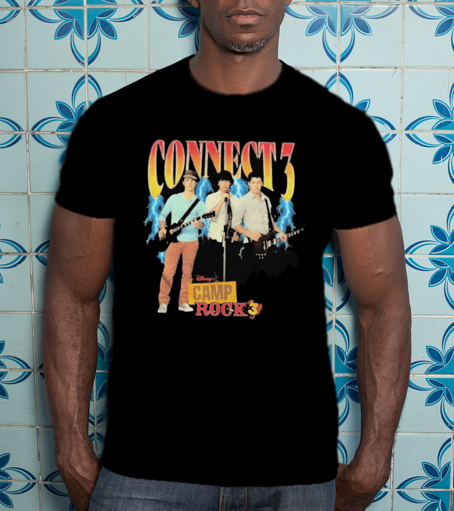 Disney Camp Rock 3 Connect 3 Band Jonas Brothers T-Shirt