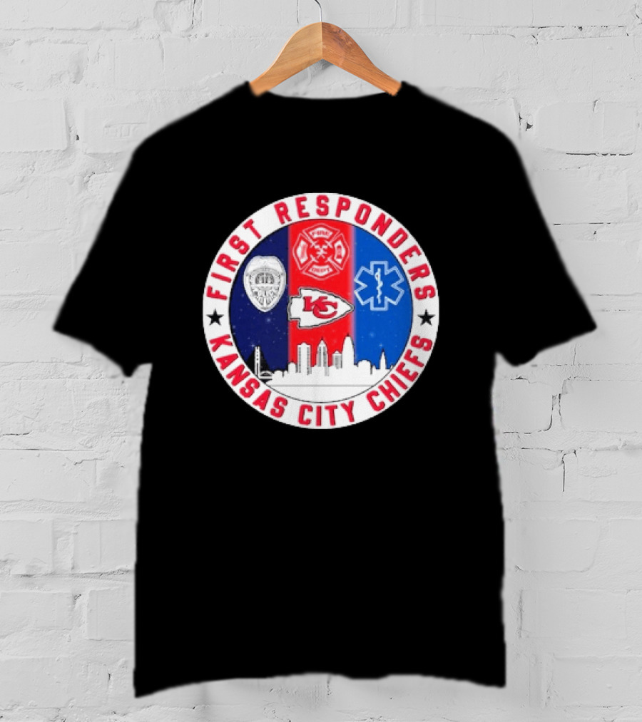 Kansas City Chiefs First Responders 9.11 Never Forget T-Shirt