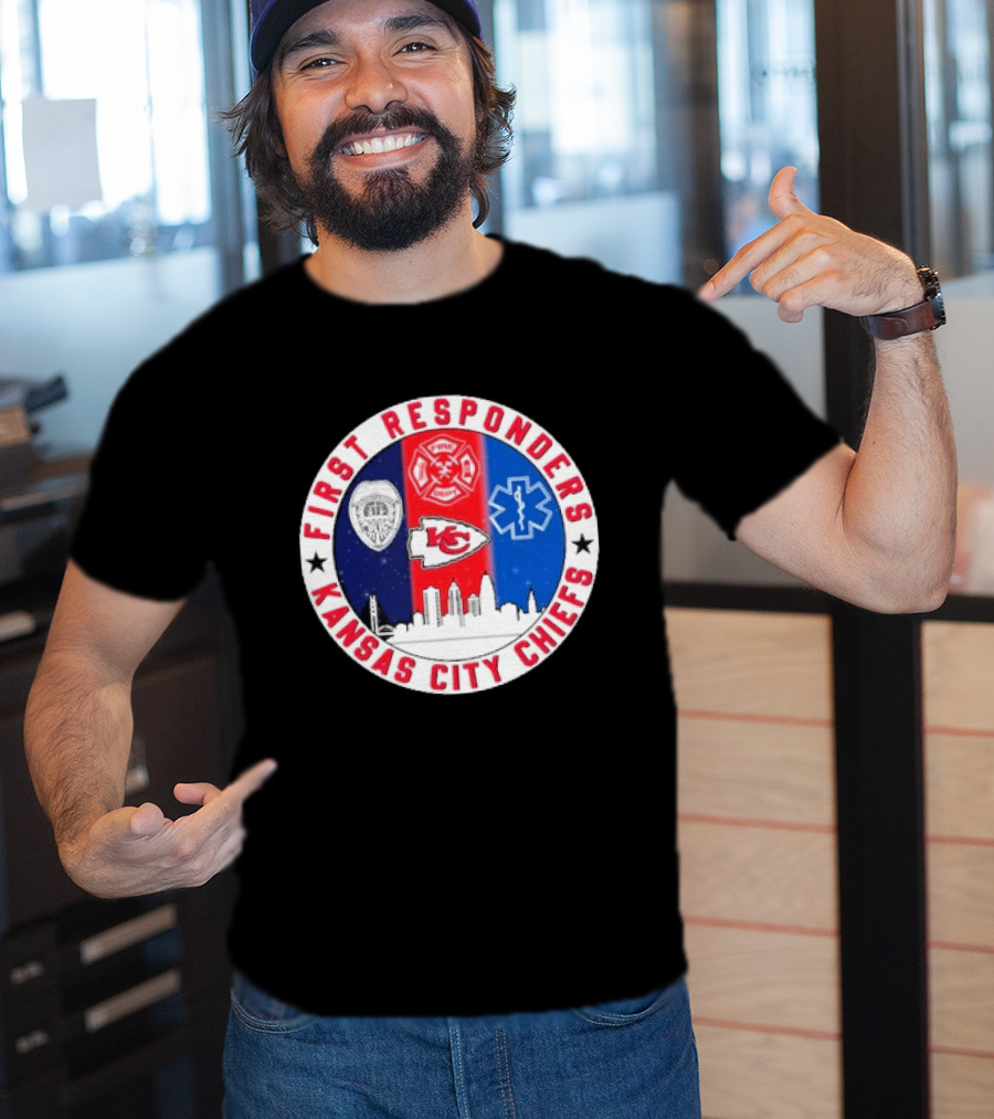 Kansas City Chiefs First Responders 9.11 Never Forget T-Shirt