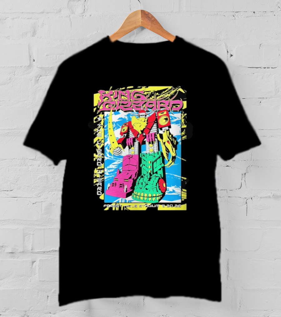 King Gizzard And The Lizard Wizard Queens New York 2026 Forest Hills Stadium August 20 Robot T-Shirt
