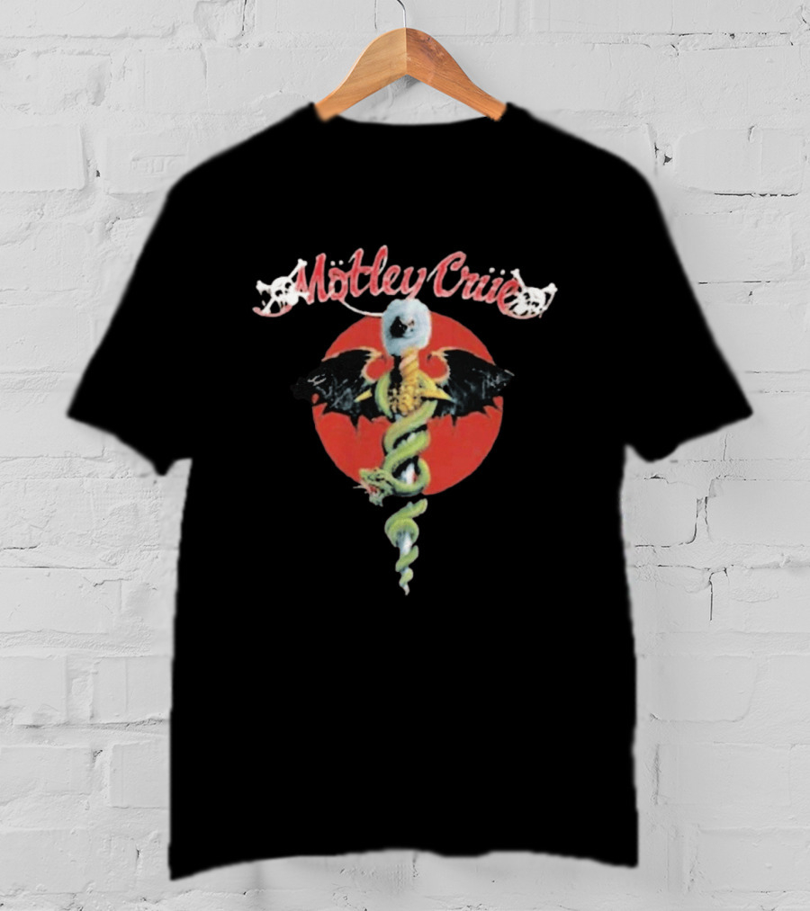 Motley Crue Dr. Feelgood Medical Caduceus Bat Logo Toddler 2026 T-Shirt