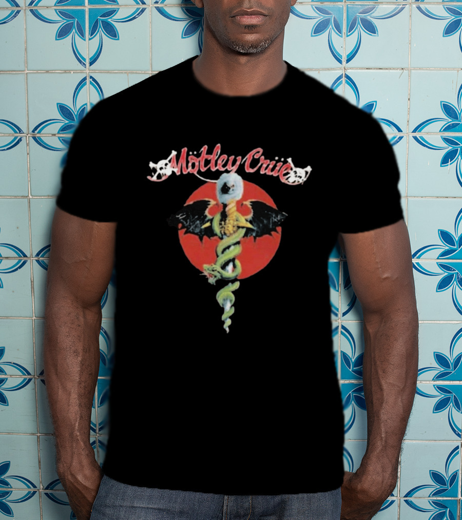 Motley Crue Dr. Feelgood Medical Caduceus Bat Logo Toddler 2026 T-Shirt