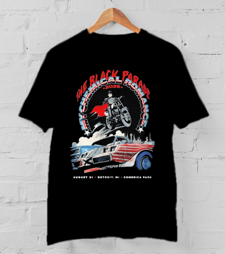 The Black Parade My Chemical Romance 2026 Detroit MI Comerica Park August 21 T-Shirt